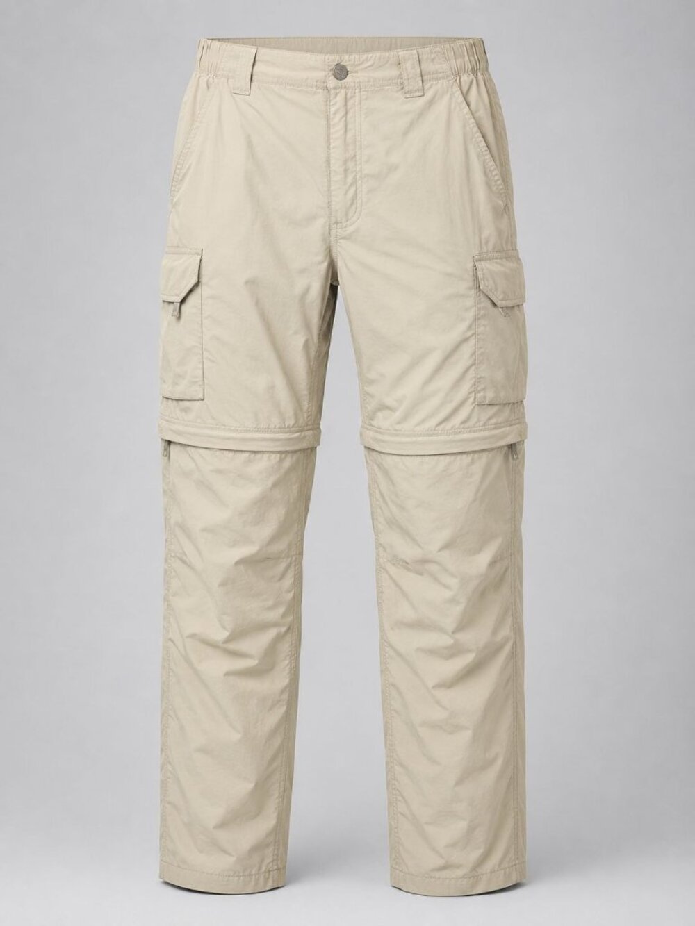 Columbia Mens 32 x 32 Convertible Pants Beige Omni-Shade Cargo Nylon Outdoor